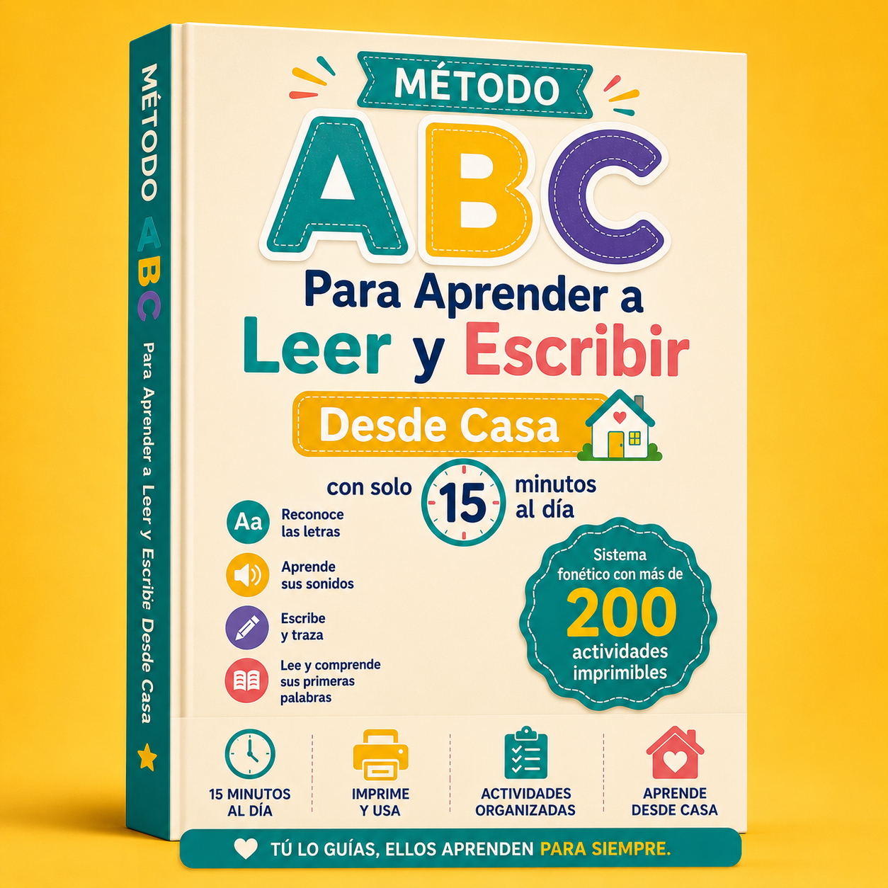 Método ABC para aprender a leer y escribir + 3 Bonos Gratis